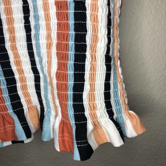 Justify Smocked Striped Top M - Picture 2 of 4